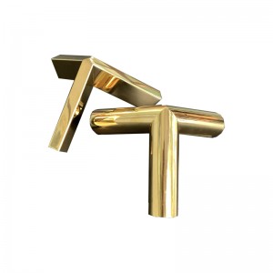 Zotye rozsdamentes acél arany galleikát háromszög alakú három-dimenziós üreges állvány dísz